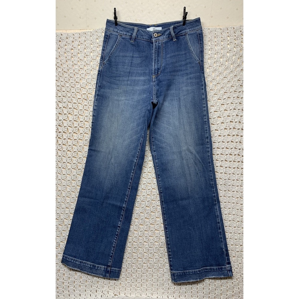 KanCan Wide Leg Jeans Womens Size 11/29 Blue Denim High Rise Cotton Blend